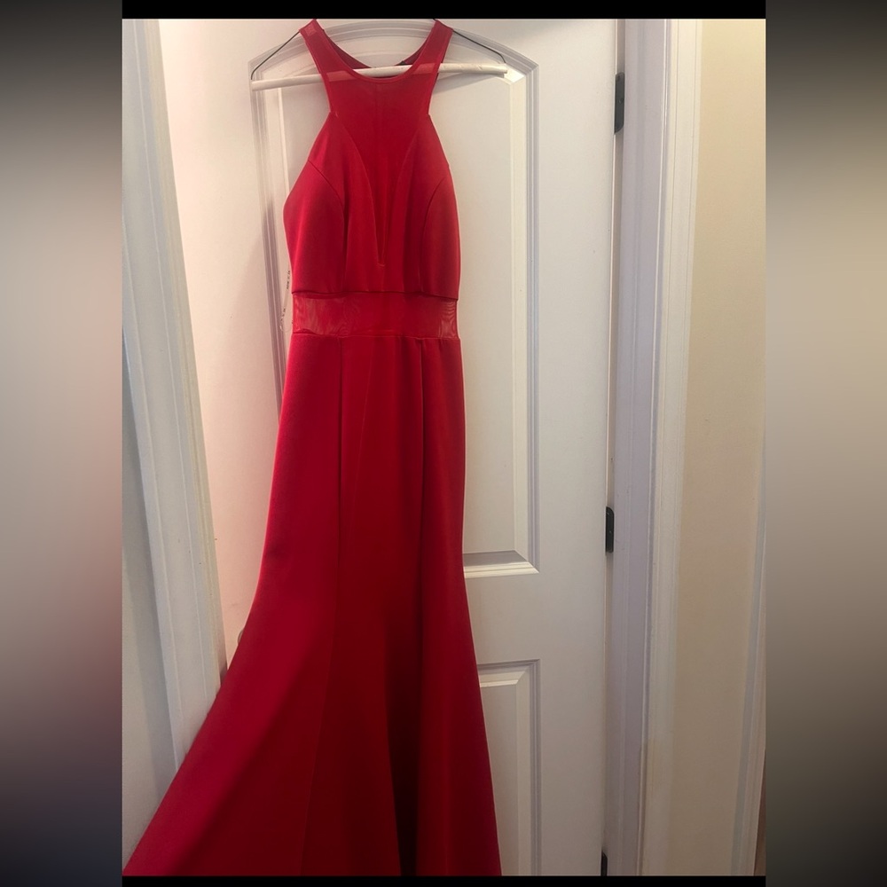 Elegant Red Evening Gown
